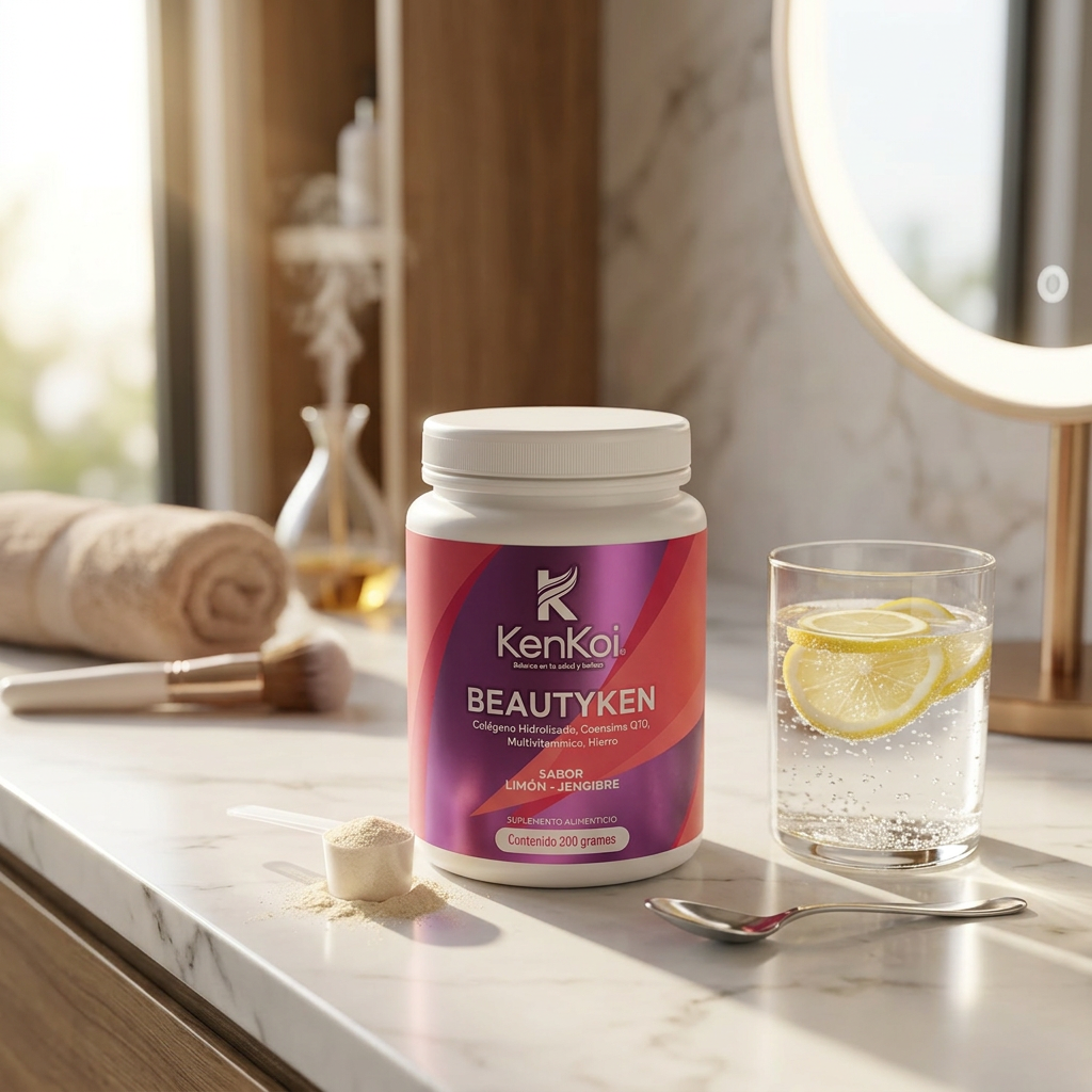 BEAUTYKEN: Colágeno Hidrolizado para Piel Firme con CoQ10 y Ácido Hialurónico