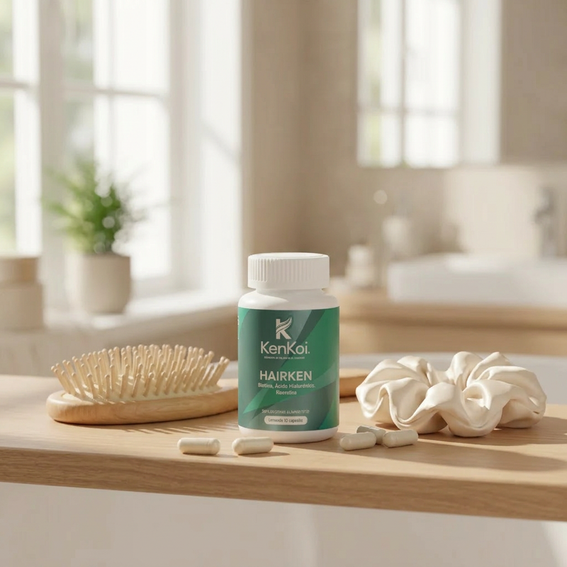 Biotina + Queratina + Ácido Hialurónico para Cabello – HairKen