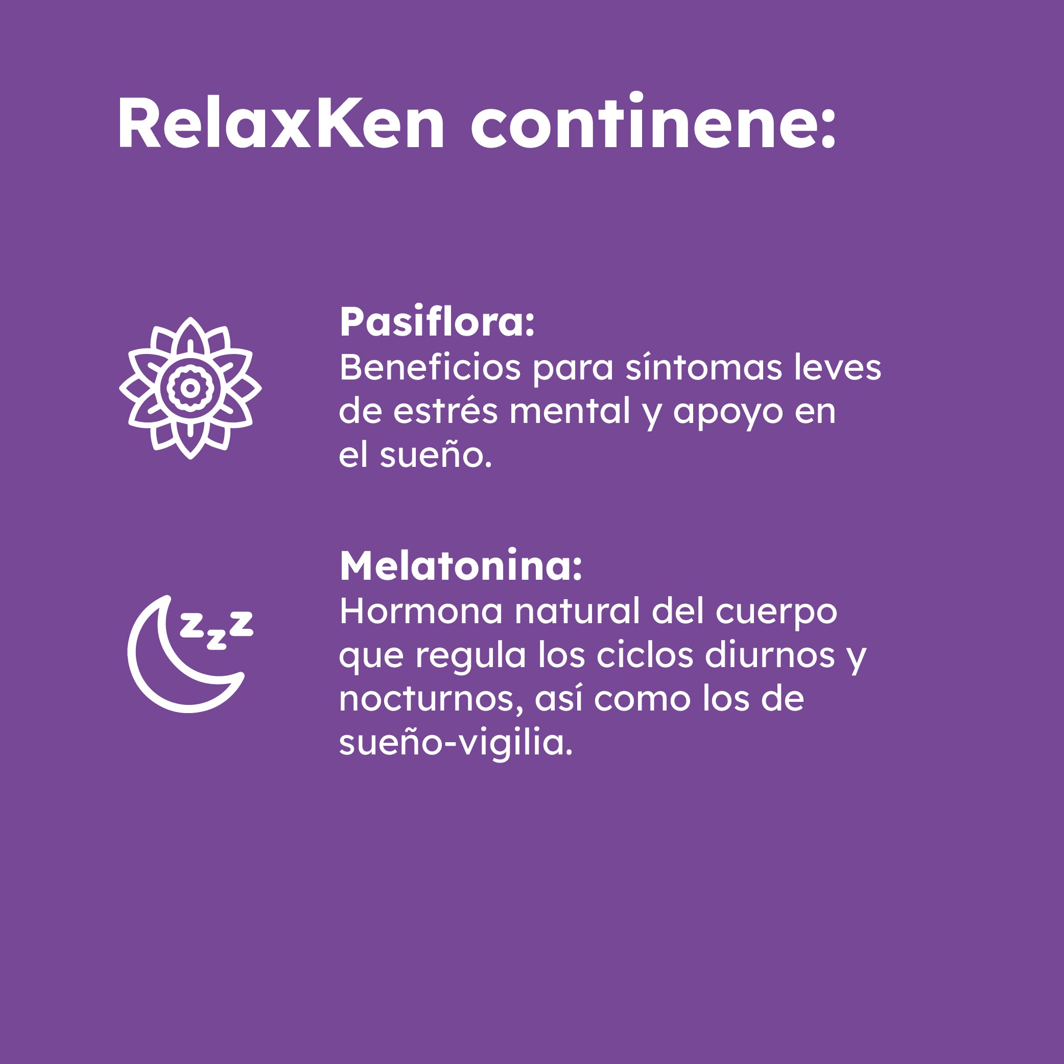 RELAXKEN: Suplemento para Sueño Profundo con Magnesio, Melatonina y Valeriana