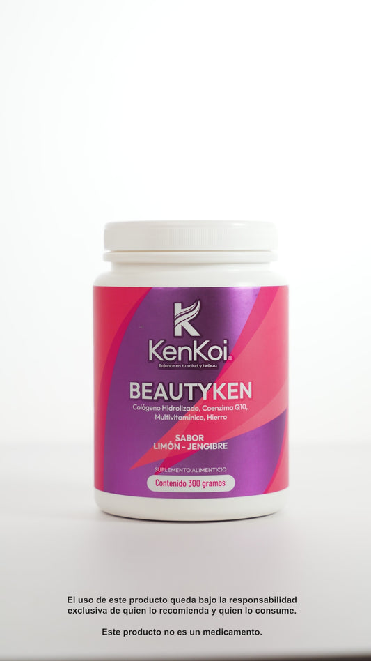 BEAUTYKEN Colágeno Hidrolizado con CoQ10 para Piel Firme, Hidratada y Saludable